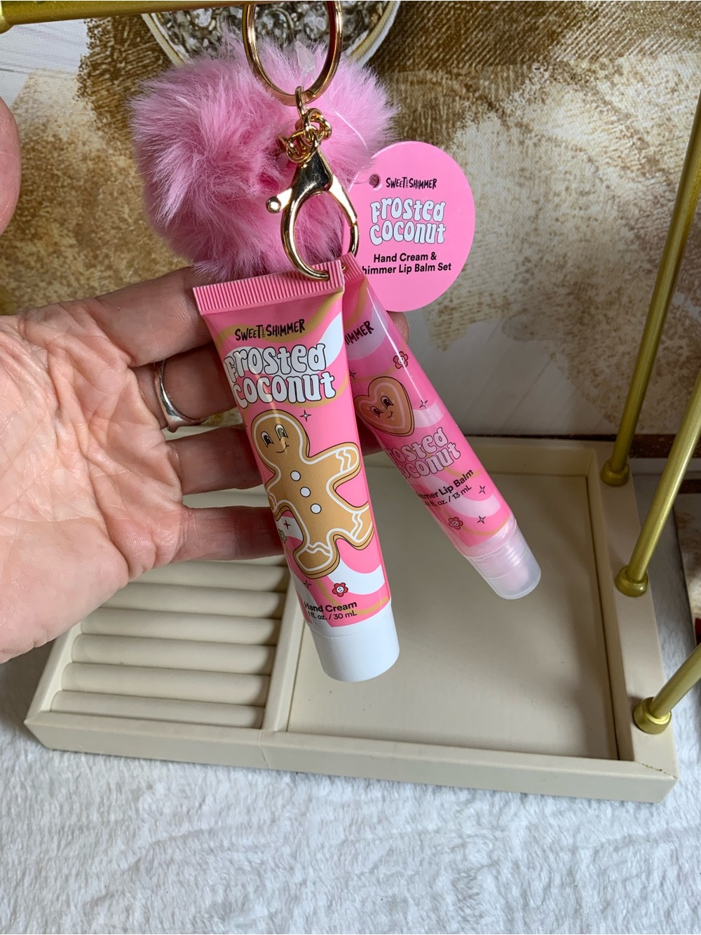 Chapstick bag charm with lotion